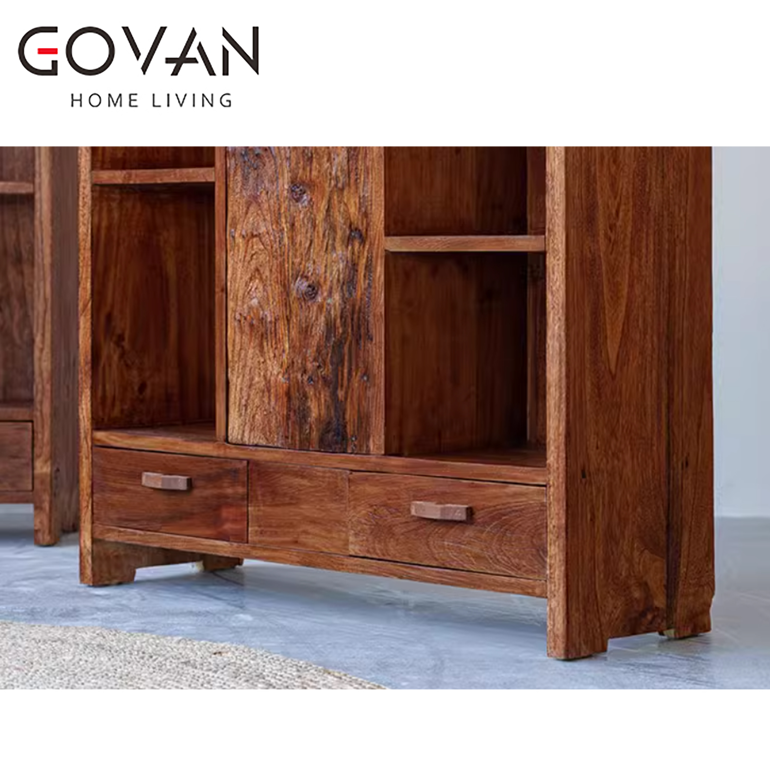 Wooden Furniture-Bookcase-Surprise Quiet Wind Ancient Solid Wood Shelving