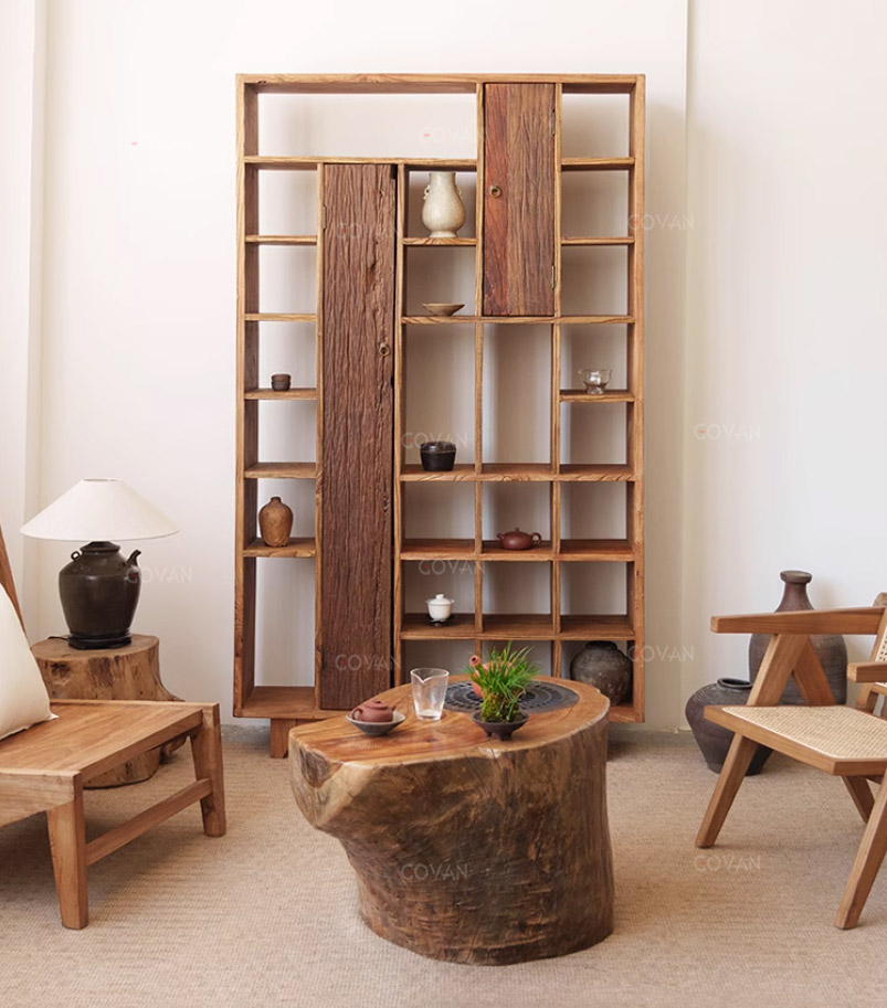 Wooden Furniture-Bookcase-Surprise Silent Wind Antique Frame