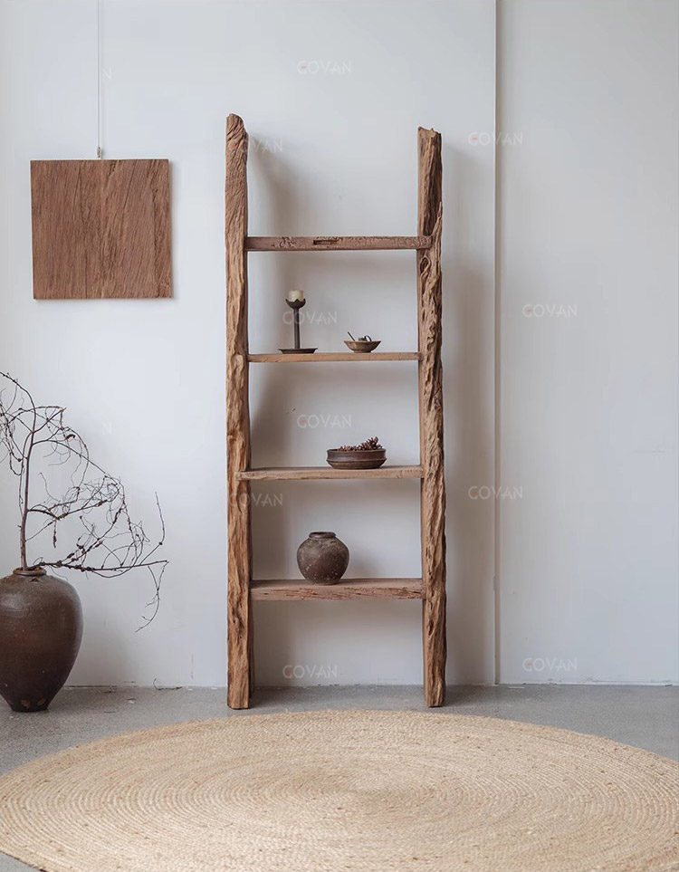 Wooden Furniture-Bookcase-Zama Wind Trapezoidal Shelf