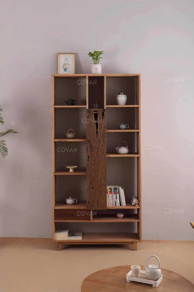 Wooden Furniture-Bookcase-Chinese Old Wooden Antique Frame