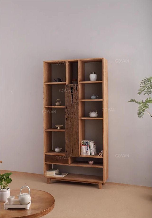 Wooden Furniture-Bookcase-Chinese Old Wooden Antique Frame