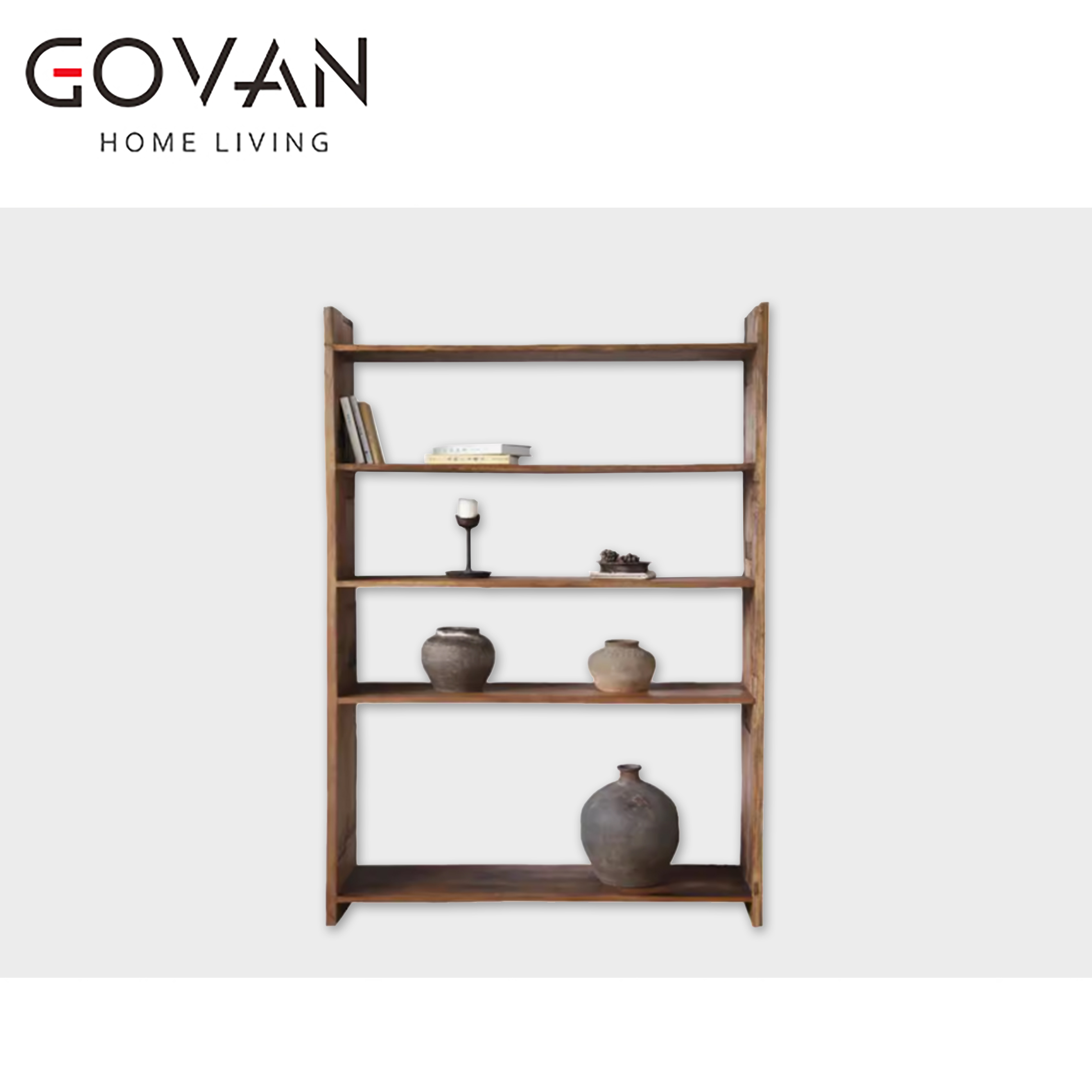 Wooden Furniture-Bookcase-Surprise Dead Wind Old Elm Bookshelf