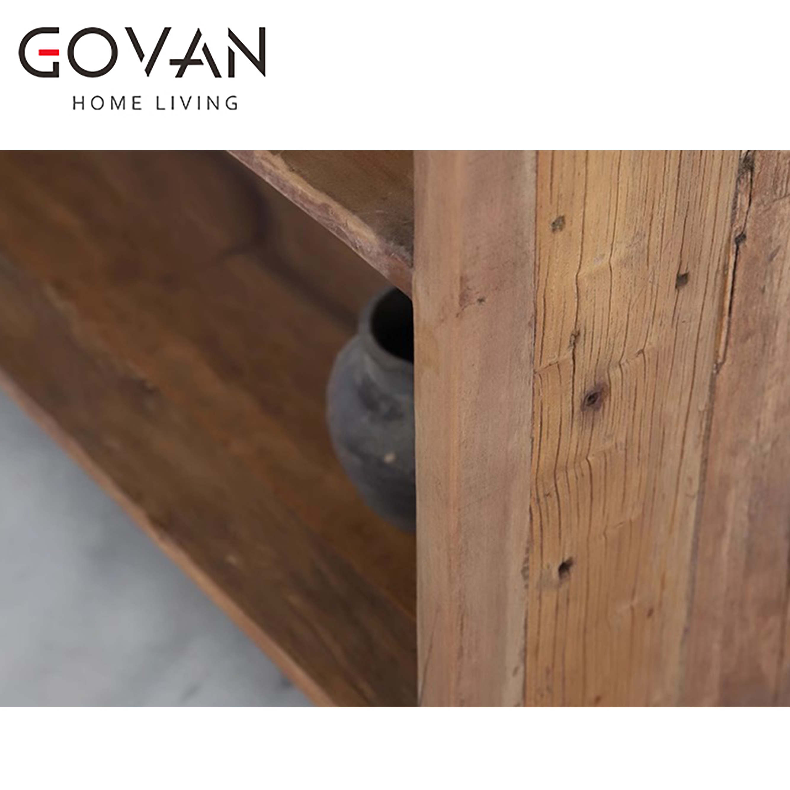 Wooden Furniture-Bookcase-Surprise Dead Wind Old Elm Bookshelf