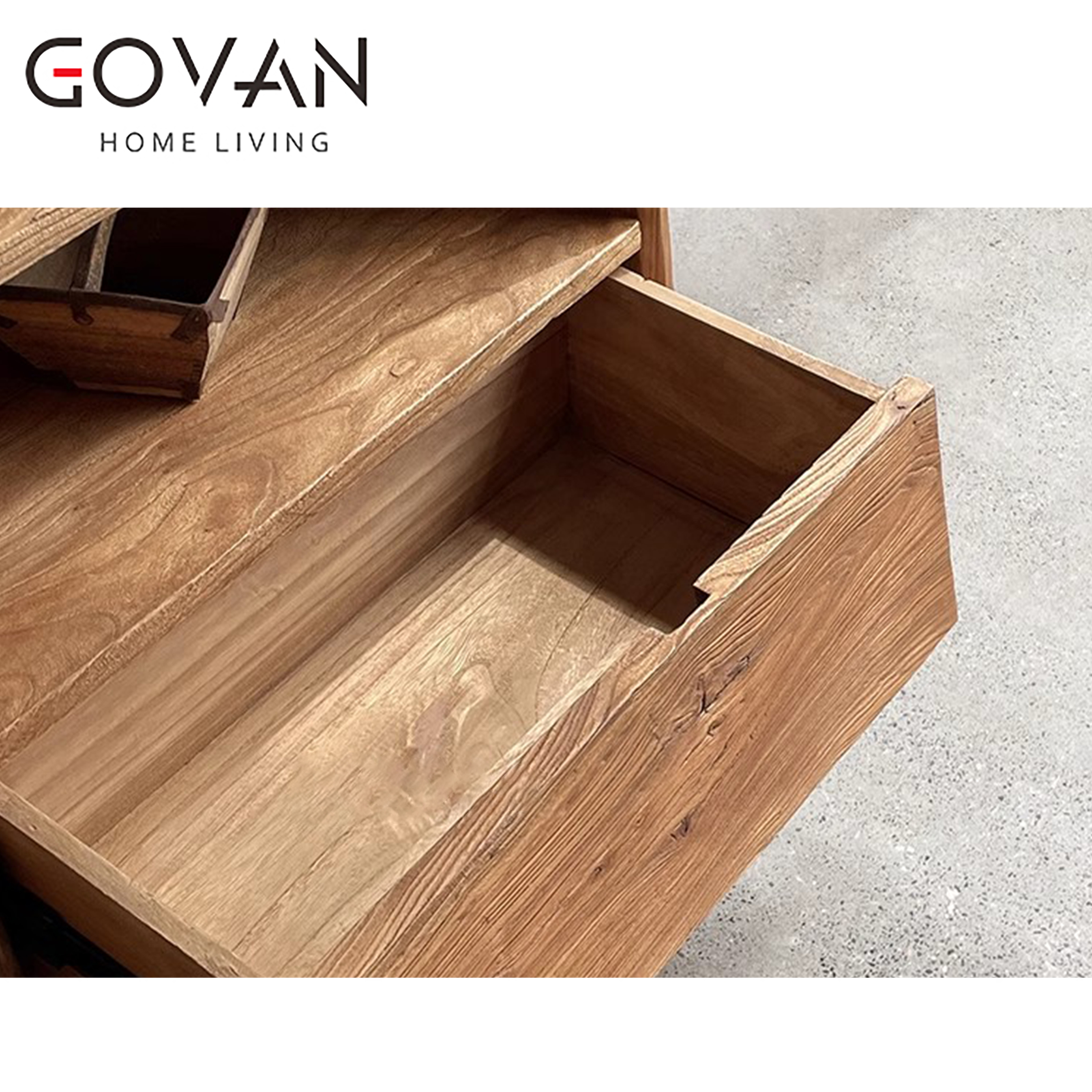 Wooden Furniture-Bookcase-Old Wooden Floor Shelving