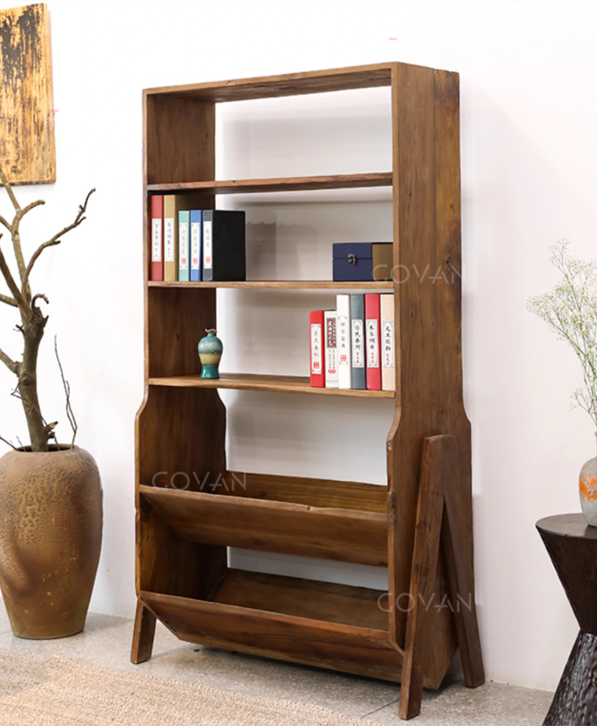 Wooden Furniture-Bookcase-Surprise Silent Wind Display Case