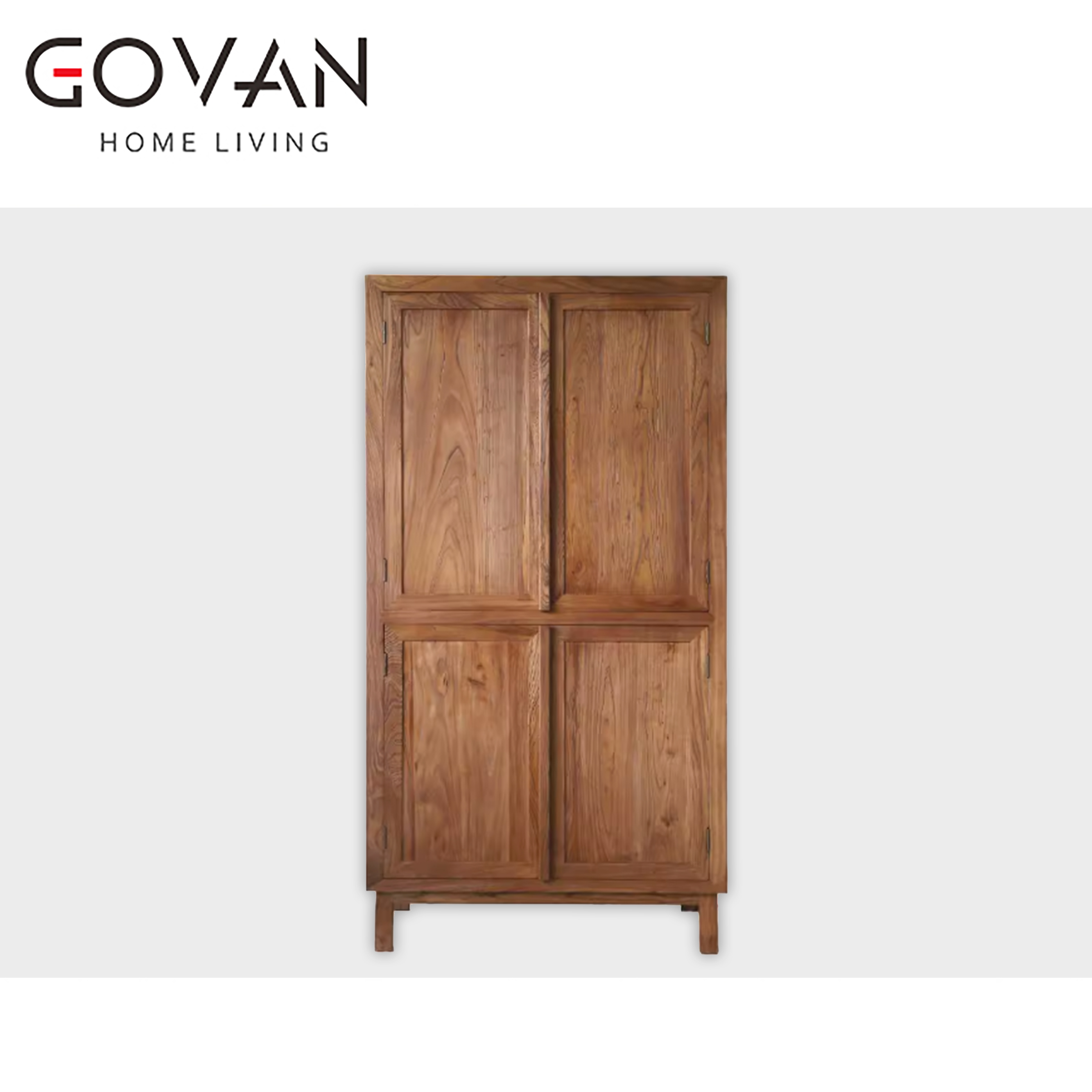 Wooden Furniture-Wardrobe-Surprise Lonely Wind Old Elm Wardrobe