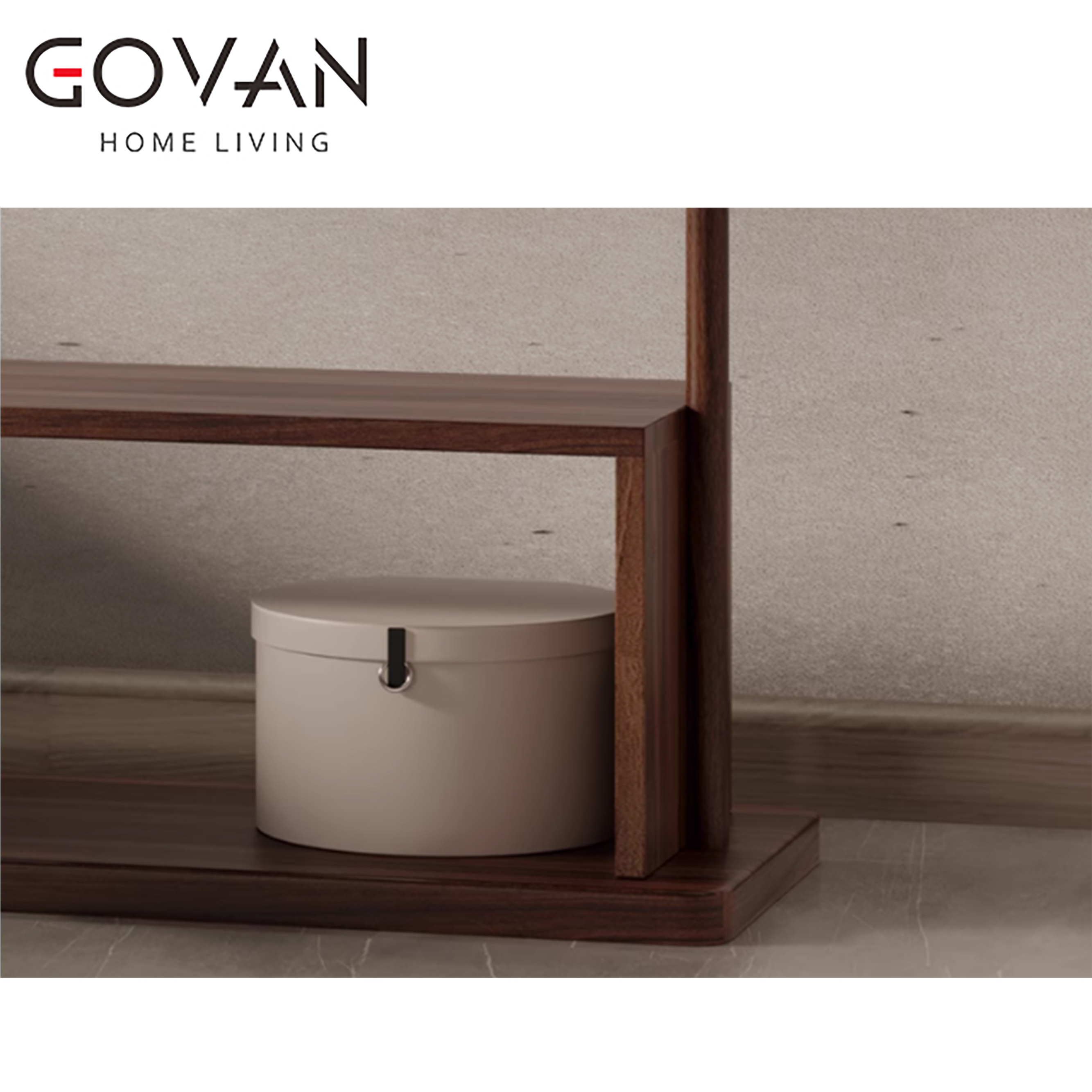 Wooden Furniture-Wardrobe-New Chinese Style Solid Wood Clothes Stand
