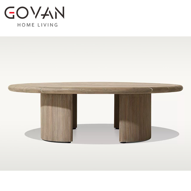 Striata Collection-Coffee Table-Outdoor Round Coffee Table