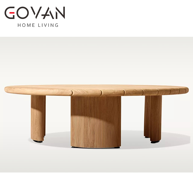 Striata Collection-Coffee Table-Outdoor Round Coffee Table