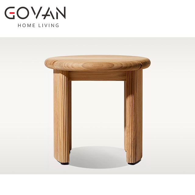 Striata Collection-Side Table-Outdoor Round Side Table