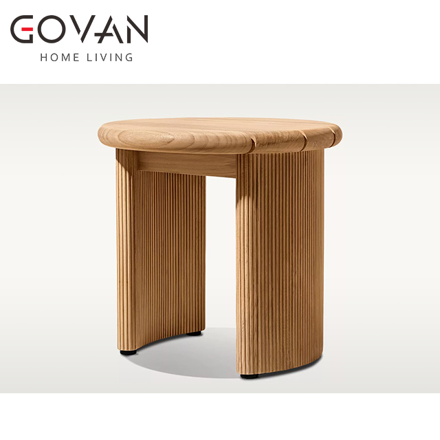 Striata Collection-Side Table-Outdoor Round Side Table
