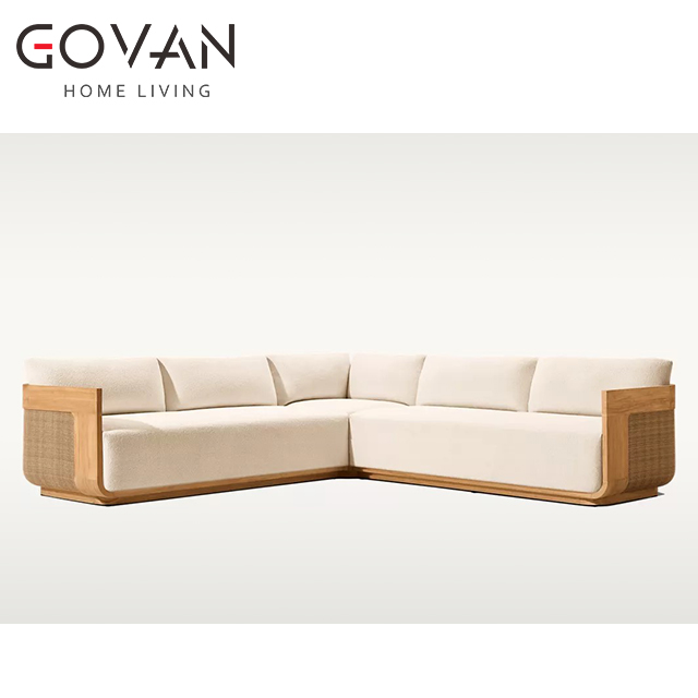 Sedona Cane Collection-Sofa-Outdoor Right-Arm L-Sectional Sofa