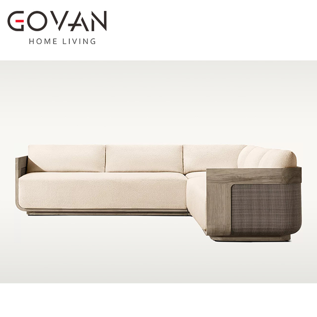 Sedona Cane Collection-Sofa-Outdoor Right-Arm L-Sectional Sofa