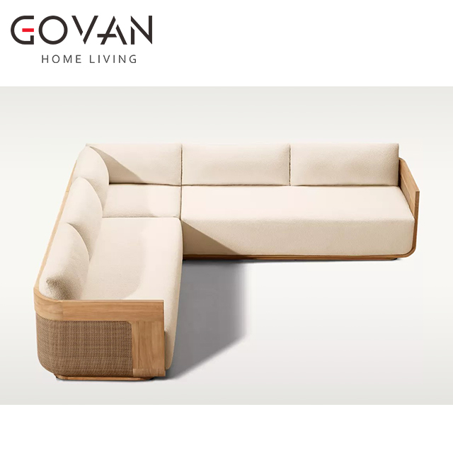 Sedona Cane Collection-Sofa-Outdoor Left-Arm L-Sectional Sofa