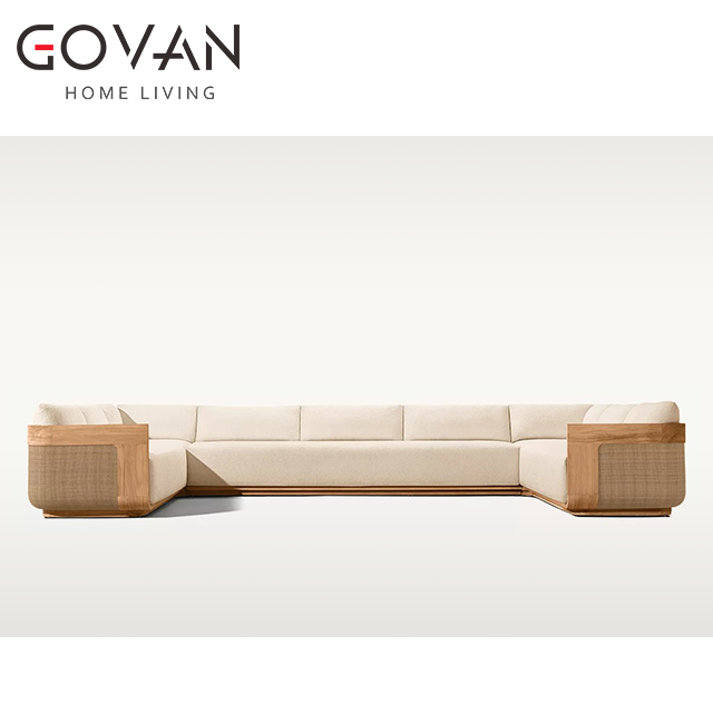 Sedona Cane Collection-Sofa-Outdoor U-Shape Sectional Sofa