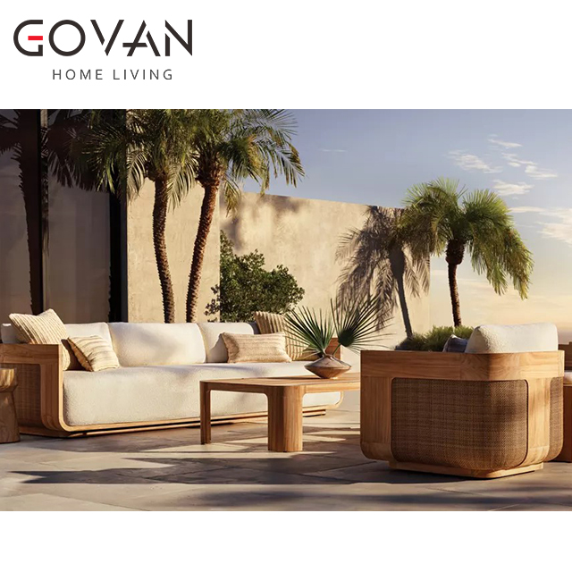 Sedona Cane Collection-Sofa-Outdoor U-Shape Sectional Sofa