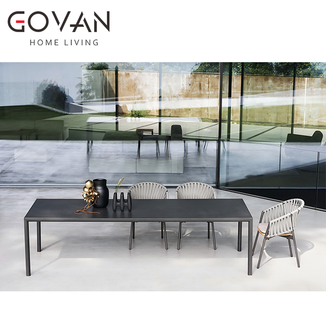 Estendo Collection-Dining Table-Outdoor Rectangular Dining Table