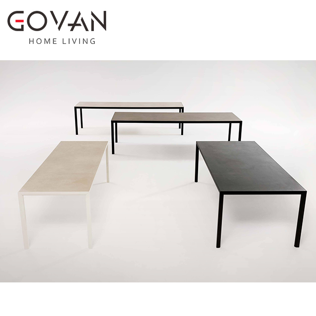 Estendo Collection-Dining Table-Outdoor Square Dining Table