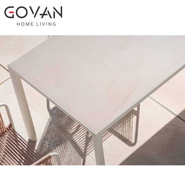 Estendo Collection-Dining Table-Outdoor Square Dining Table
