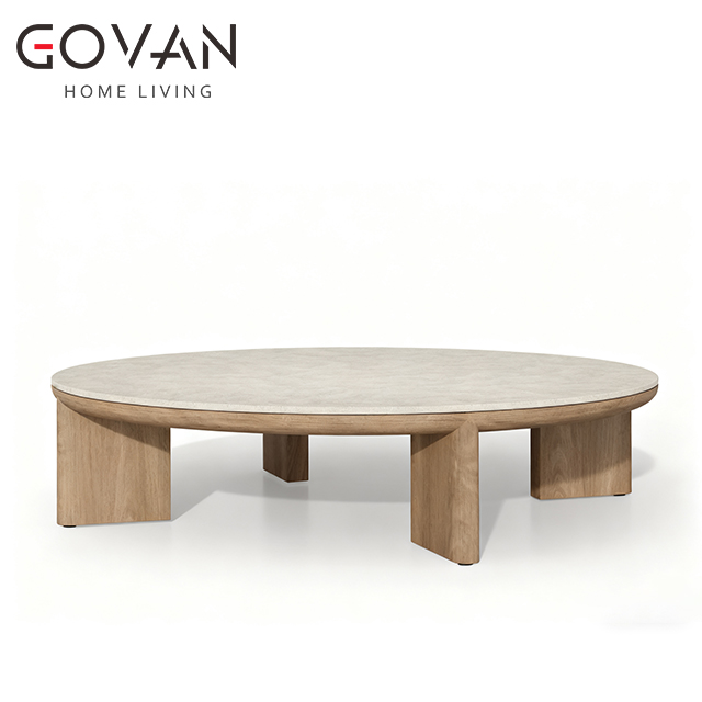 Amanu Collection-Coffee Table-Outdoor Round Coffee Table Big