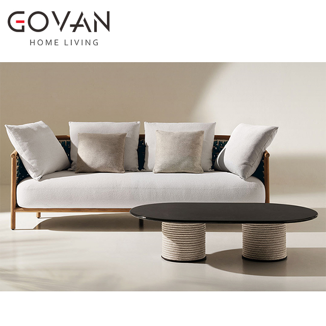 Patio Collection-Coffee Table-Outdoor Oval Coffee Table