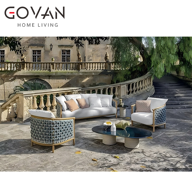 Patio Collection-Coffee Table-Outdoor Oval Coffee Table