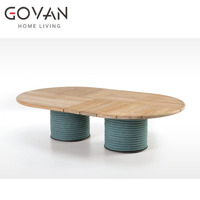 Patio Collection-Coffee Table-Outdoor Oval Side Table