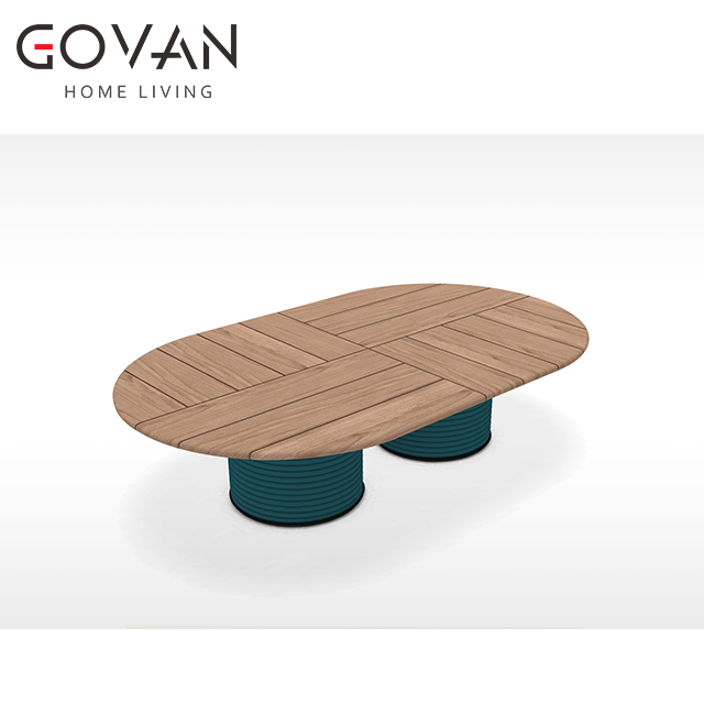 Patio Collection-Coffee Table-Outdoor Oval Side Table