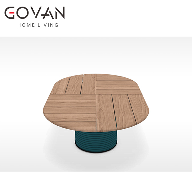Patio Collection-Coffee Table-Outdoor Oval Side Table