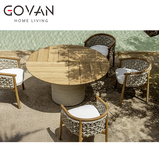 Patio Collection-Coffee Table-Outdoor Oval Side Table