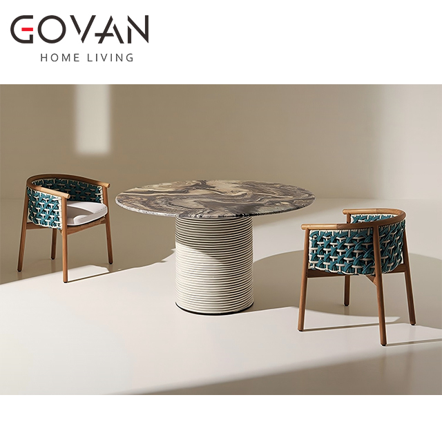 Patio Collection-Dining Table-Outdoor Round Dining Table