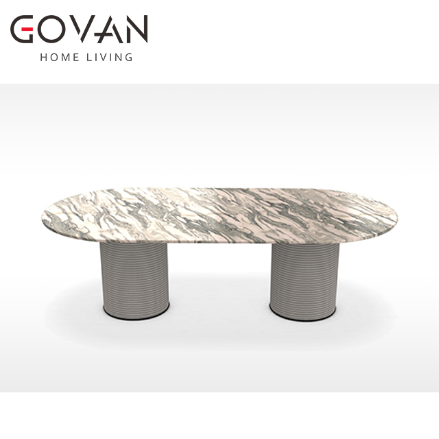 Patio Collection-Dining Table-Outdoor Oval Dining Table