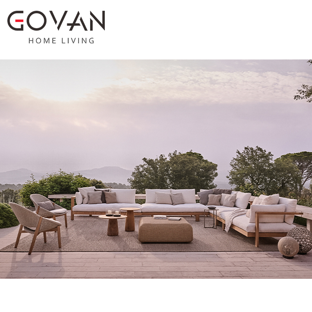 Mai Collection-Pouf-Outdoor Rectangular Fabric Pouf