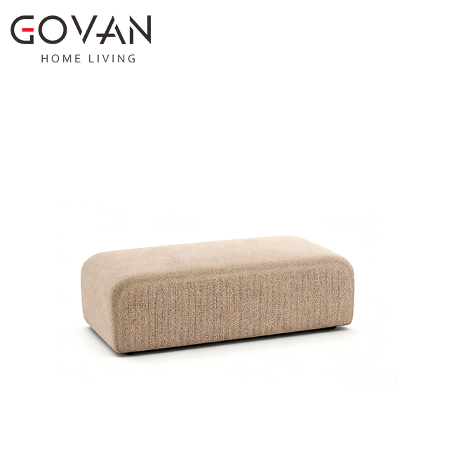 Mai Collection-Pouf-Outdoor Rectangular Fabric Pouf