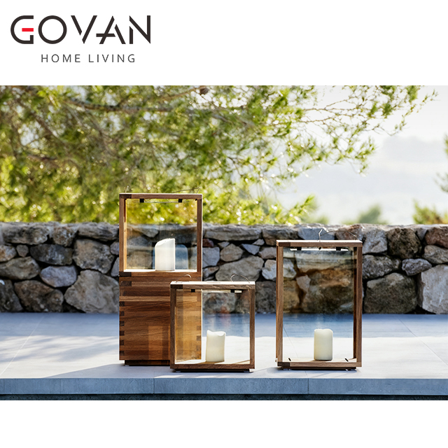 Lan Collection-Lamp-Outdoor Teak Lantern 2