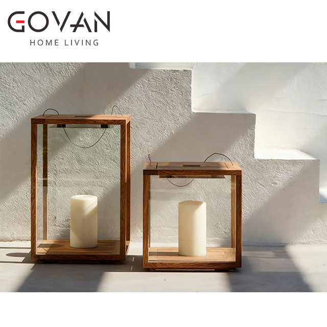 Lan Collection-Lamp-Outdoor Teak Lantern 2