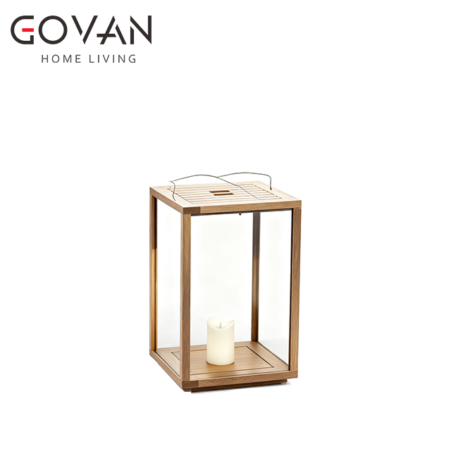 Lan Collection-Lamp-Outdoor Teak Lantern 1