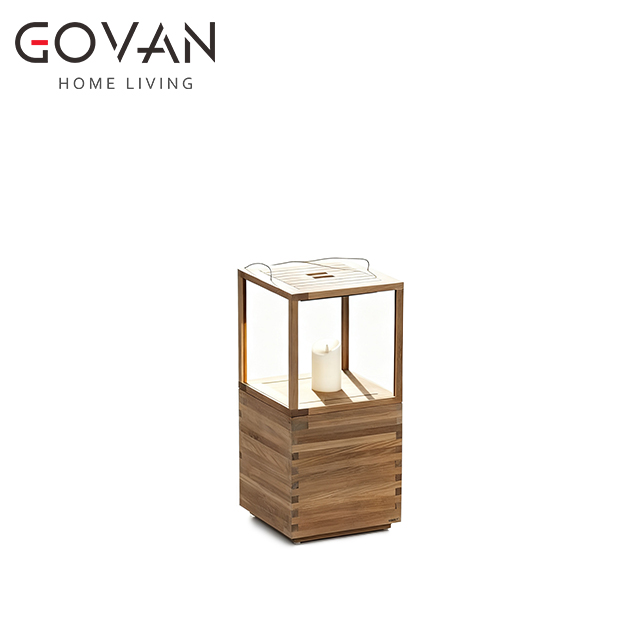 Lan Collection-Lamp-Outdoor Teak Lantern 2
