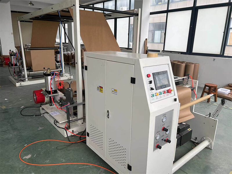 Industrial Kraft Paper Rewinder Machine - Fully Automated Roll Production Line for Packaging Materials