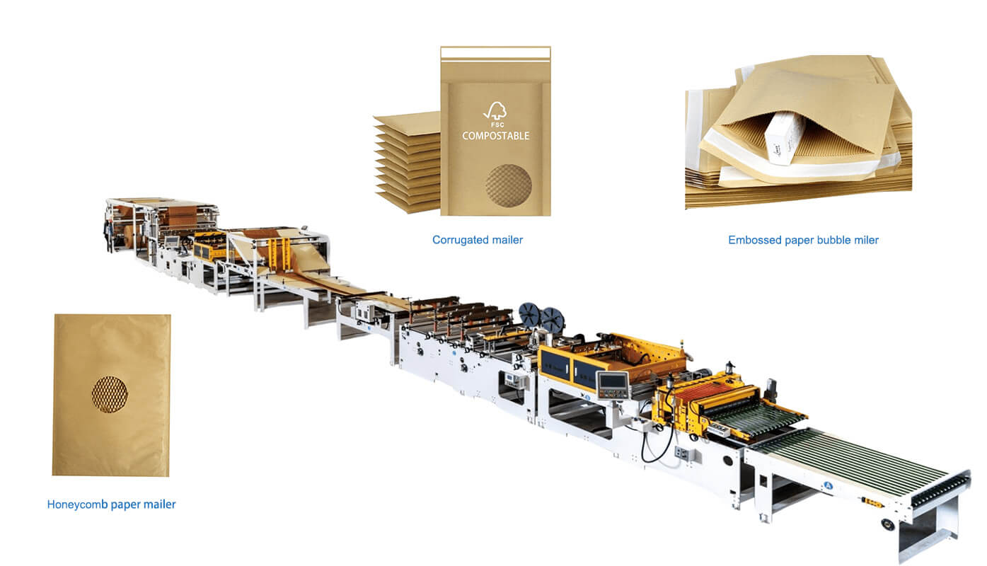 Paper Padded Mailer Bag Making Machine