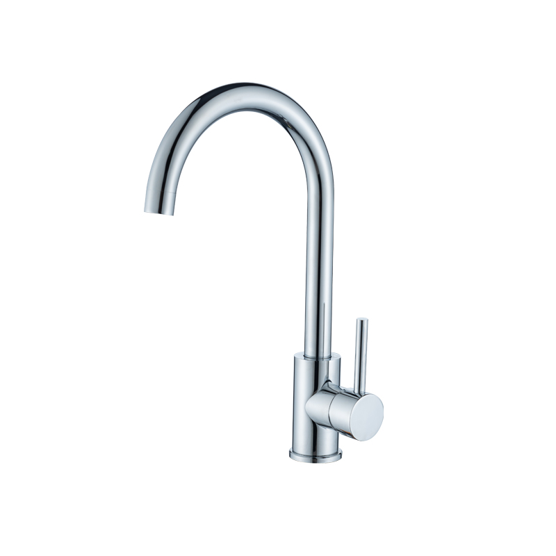 Single Handle Stainless Steel Kitchen Sink Faucet