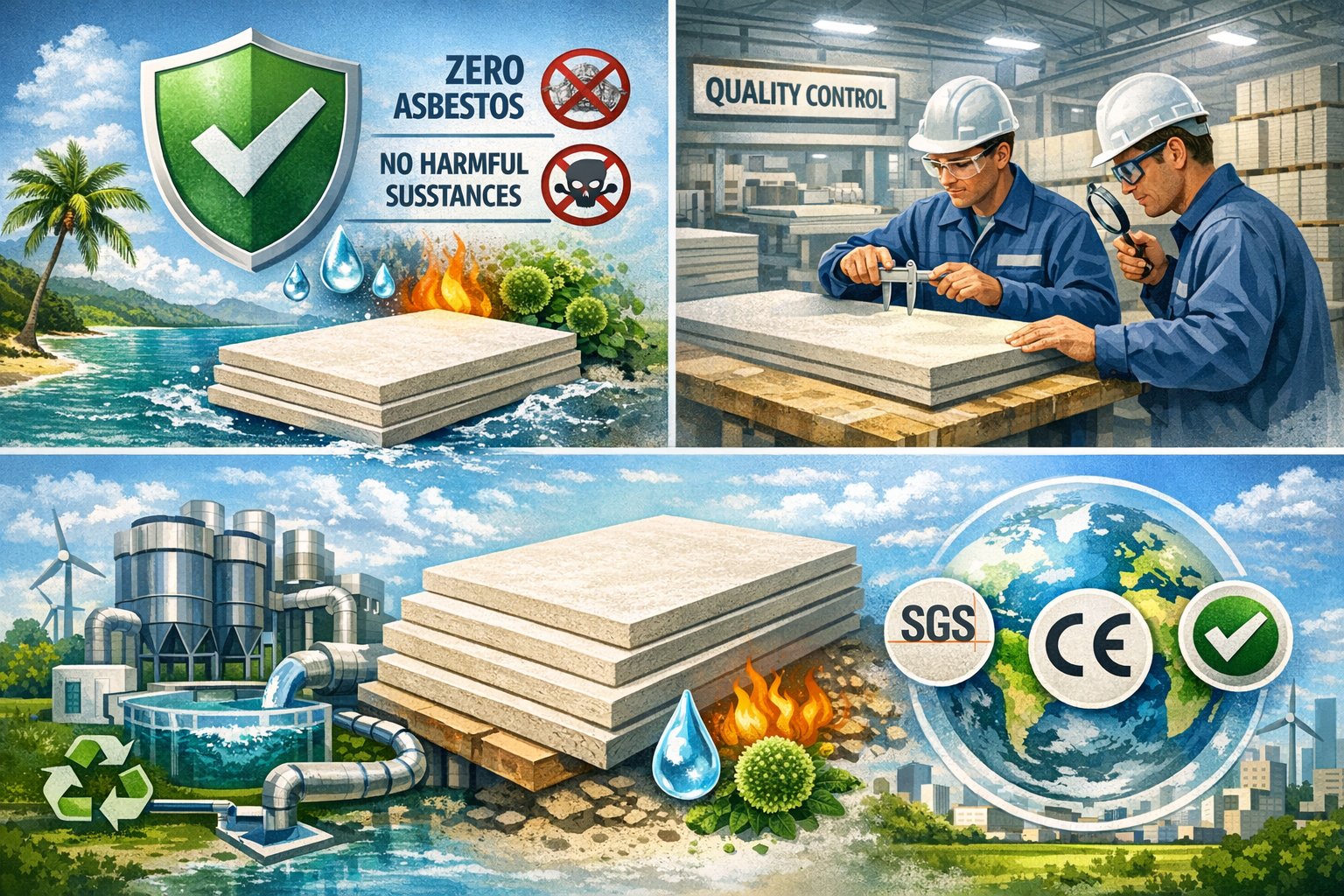 fiber cement board waterproof