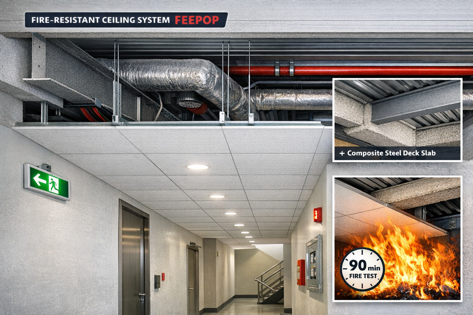 fire-resistant ceiling system