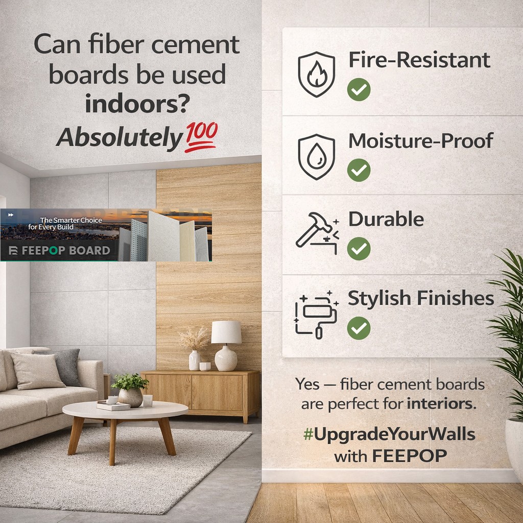 fiber cement boards for interior walls