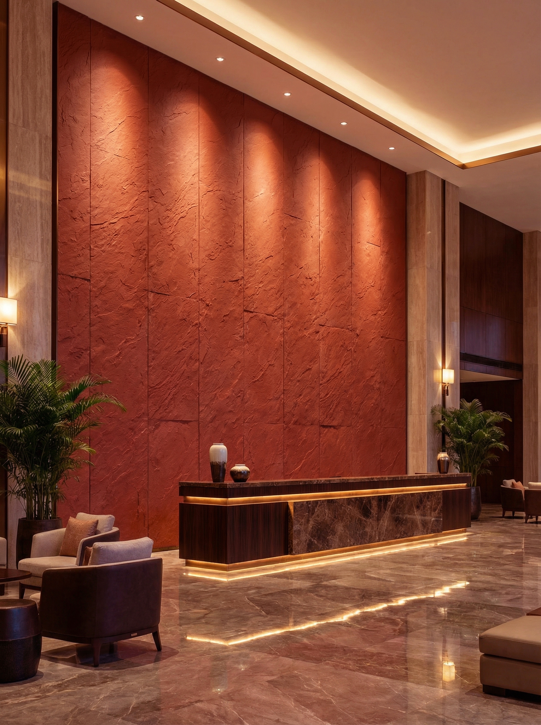 Soft Stone-Orange-Red Slate