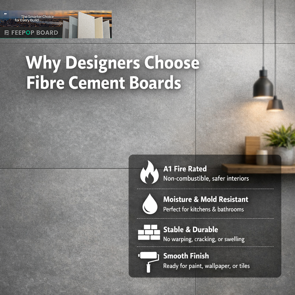 Why Interior Designers Are Choosing Fibre Cement Boards for Walls & Ceilings