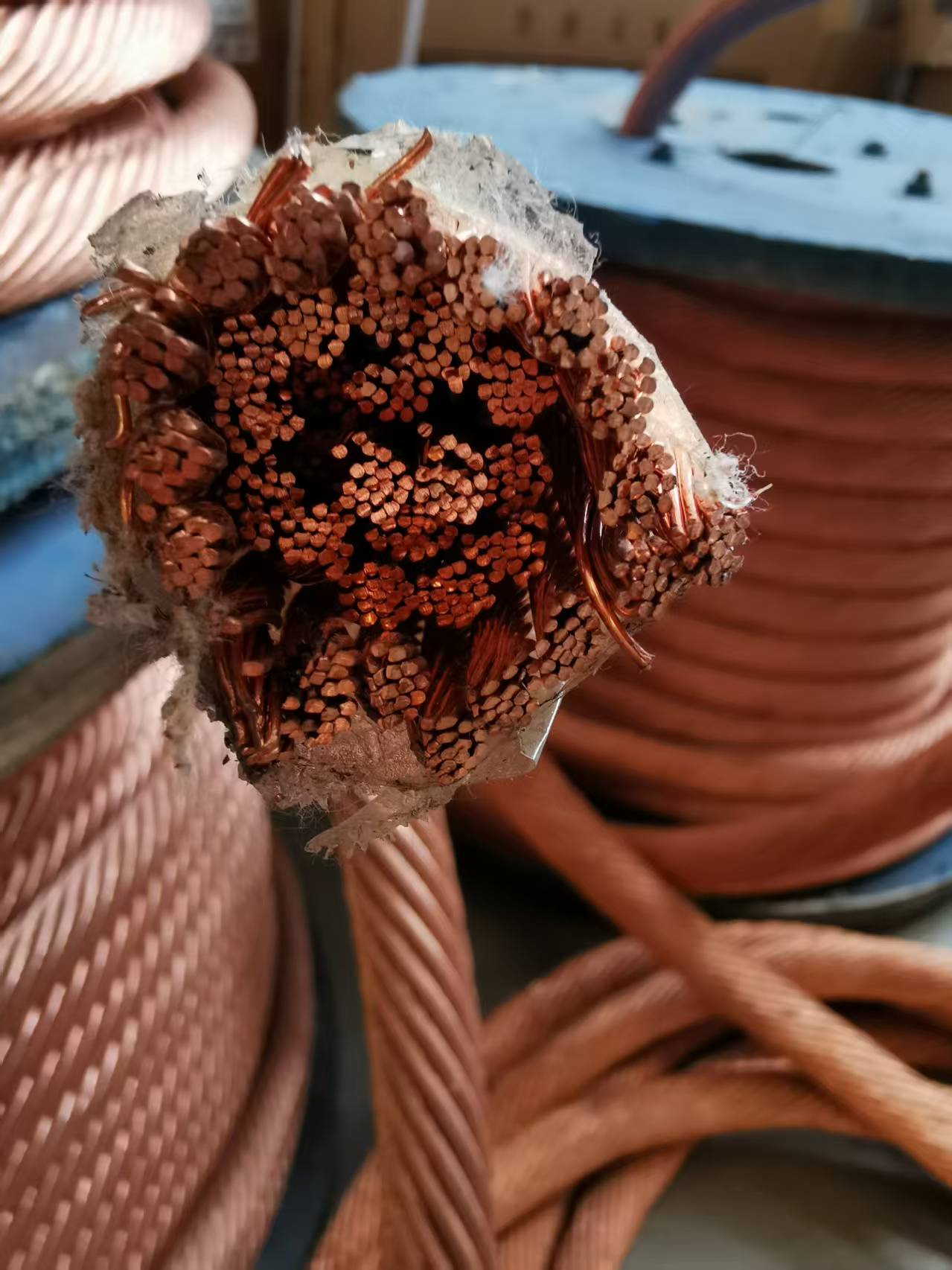 Red Copper Wire Water Cooled Cable for Induction Furnace