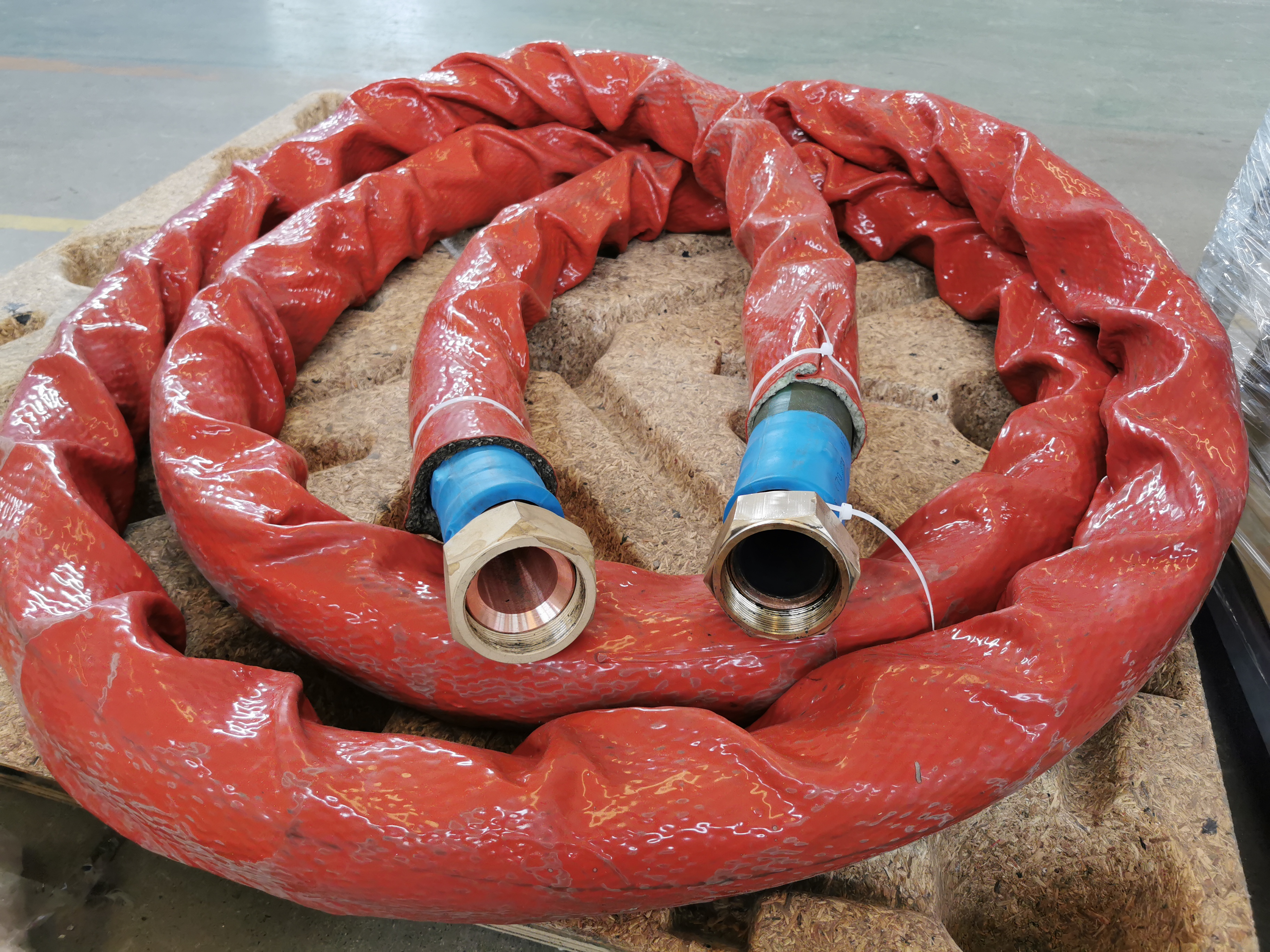 Red Copper Wire Water Cooled Cable for Induction Furnace