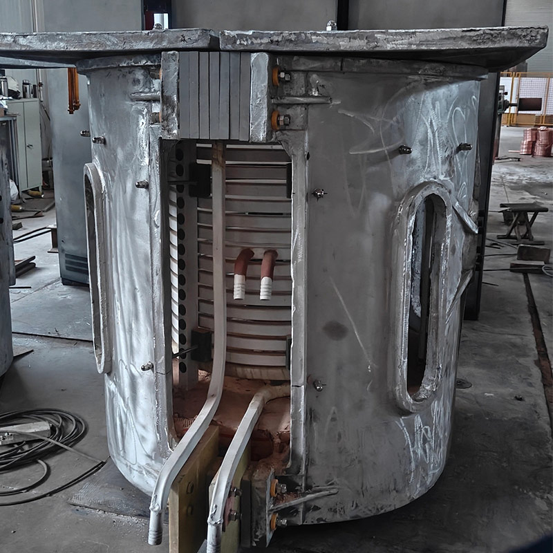 Aluminum Shell Induction Furnace For Scrap Metal Melting