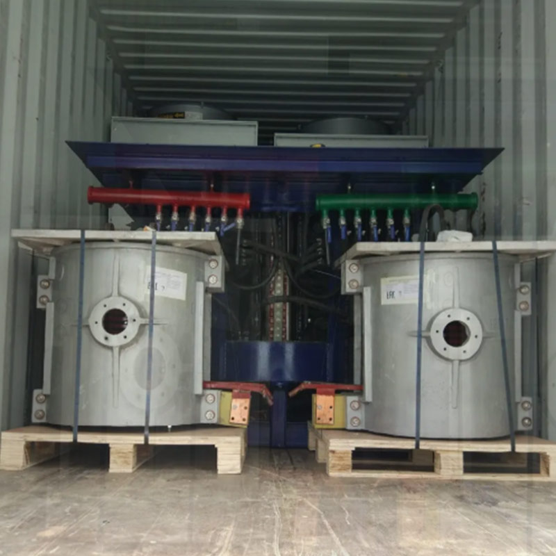 Medium Frequency Induction Melting Aluminum Shell Furnace